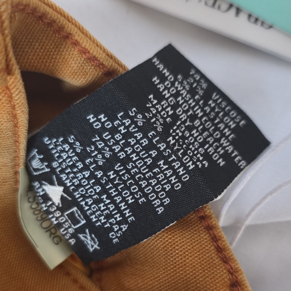 Grace in LA Girls Flare Jeans Size 10 Mustard Stretch Denim NWT - Picture 3 of 5